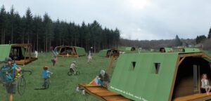 habitat léger de loisir, ossatue bois, construction modulaire, forêt d'Ardennes, glamping, lifestyle