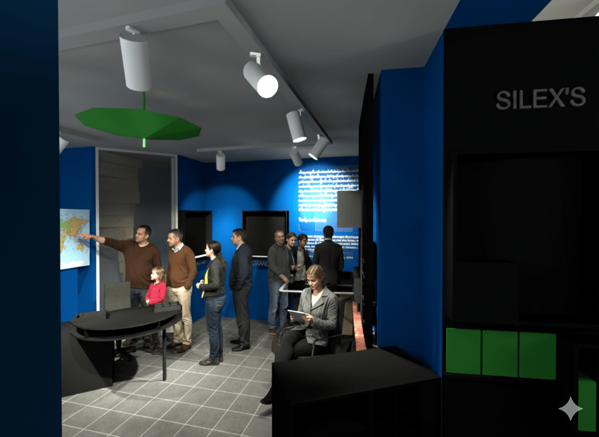 Scénographie maison des Patrimoines de l'UNESCO à Mons - Wallonie . zone d'accueil public et merchandising. Architecture raisonnée, ossature bois, écoconstructions extensions, transformations, nouvelles constructions Liège, Wallonie. Architecture durable économique et conviviale. Architecte situé à Liège